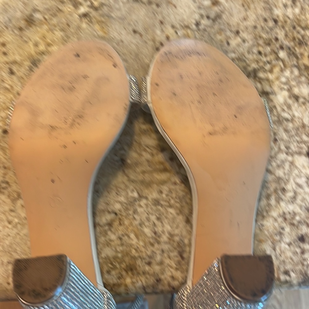 David’s Bridal Rhinestone block heel - Picture 5 of 6